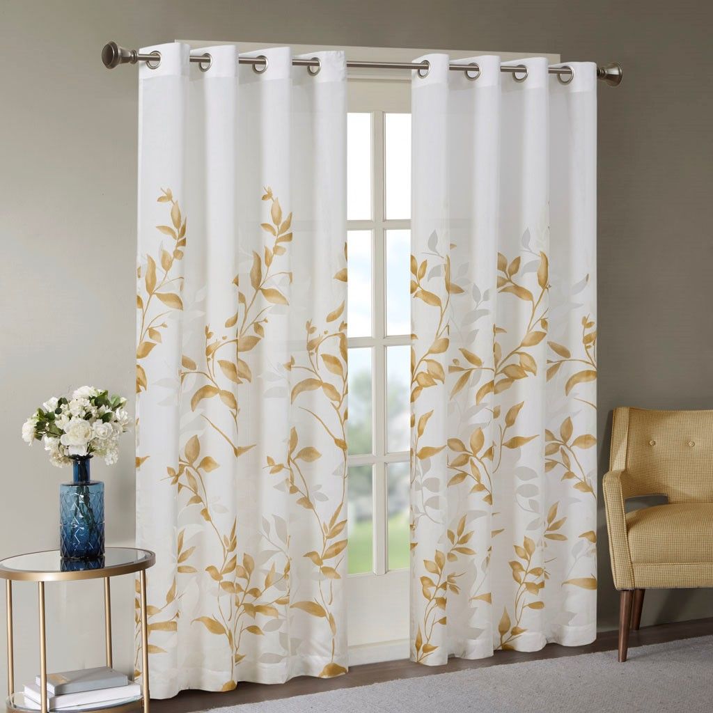Burnout Printed Curtain Panel(Only 1 Pc Panel)