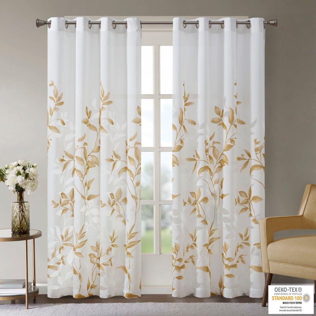 Burnout Printed Curtain Panel(Only 1 Pc Panel)