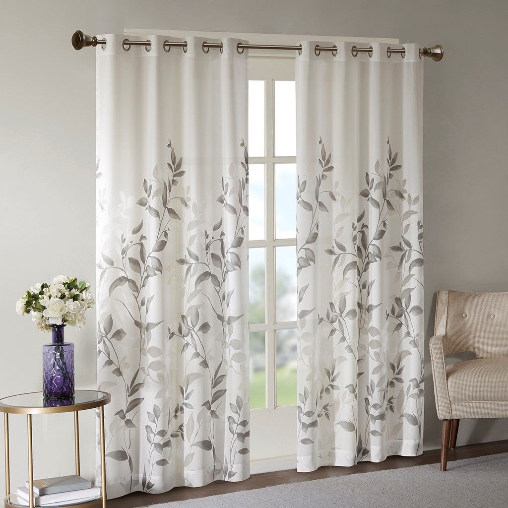 Burnout Printed Curtain Panel(Only 1 Pc Panel)