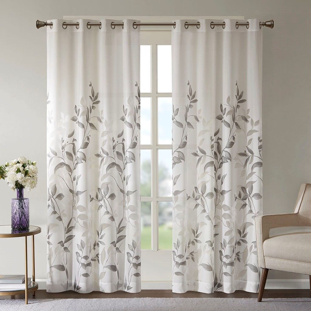 Burnout Printed Curtain Panel(Only 1 Pc Panel)