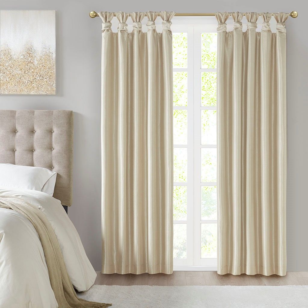 Twist Tab Total Blackout Window Curtain Panel(Only 1 Pc Panel)