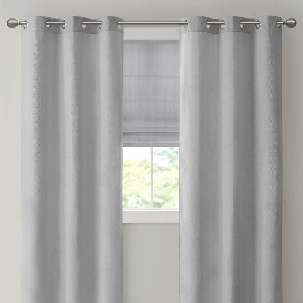 Basketweave Room Darkening Curtain Panel Pair(2 Pcs Window Panels)