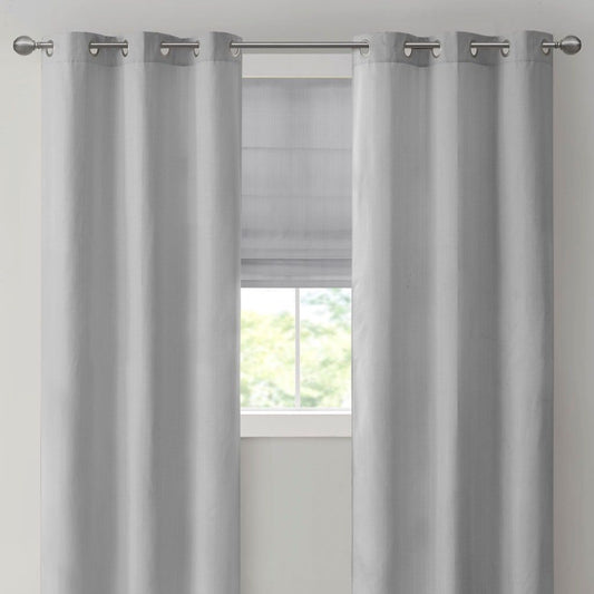 Basketweave Room Darkening Curtain Panel Pair(2 Pcs Window Panels)