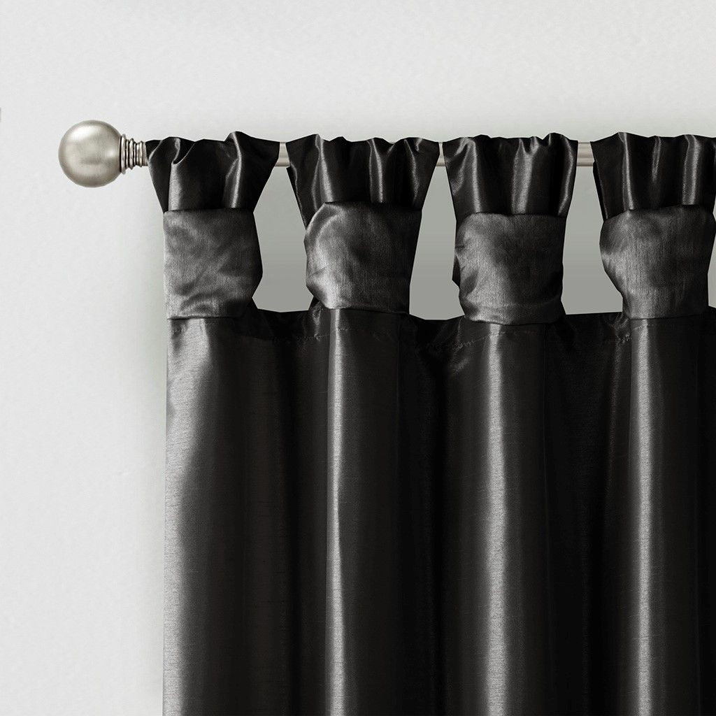 Twist Tab Lined Window Curtain Panel(Only 1 Pc Panel)