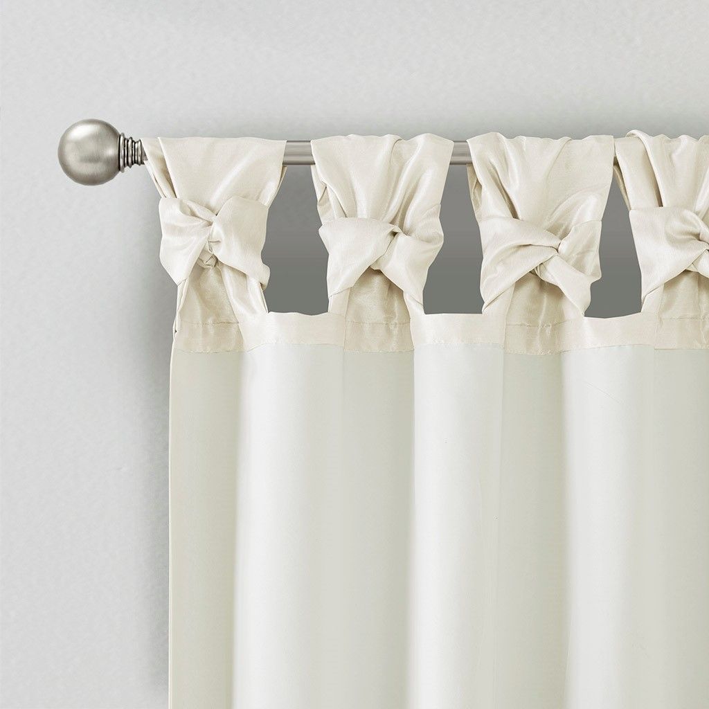 Twist Tab Lined Window Curtain Panel(Only 1 Pc Panel)
