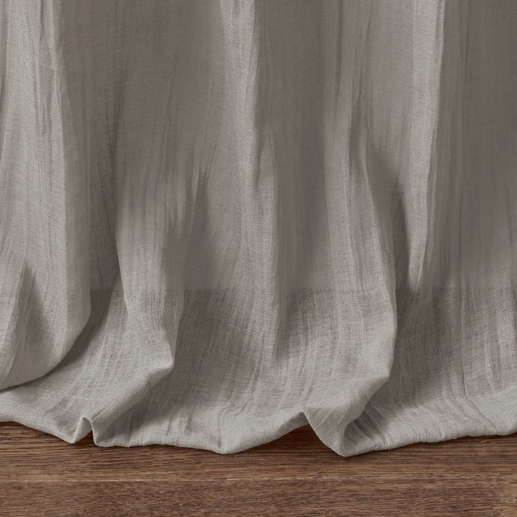 Solid Crushed Curtain Panel Pair(2 Pcs Window Panels)