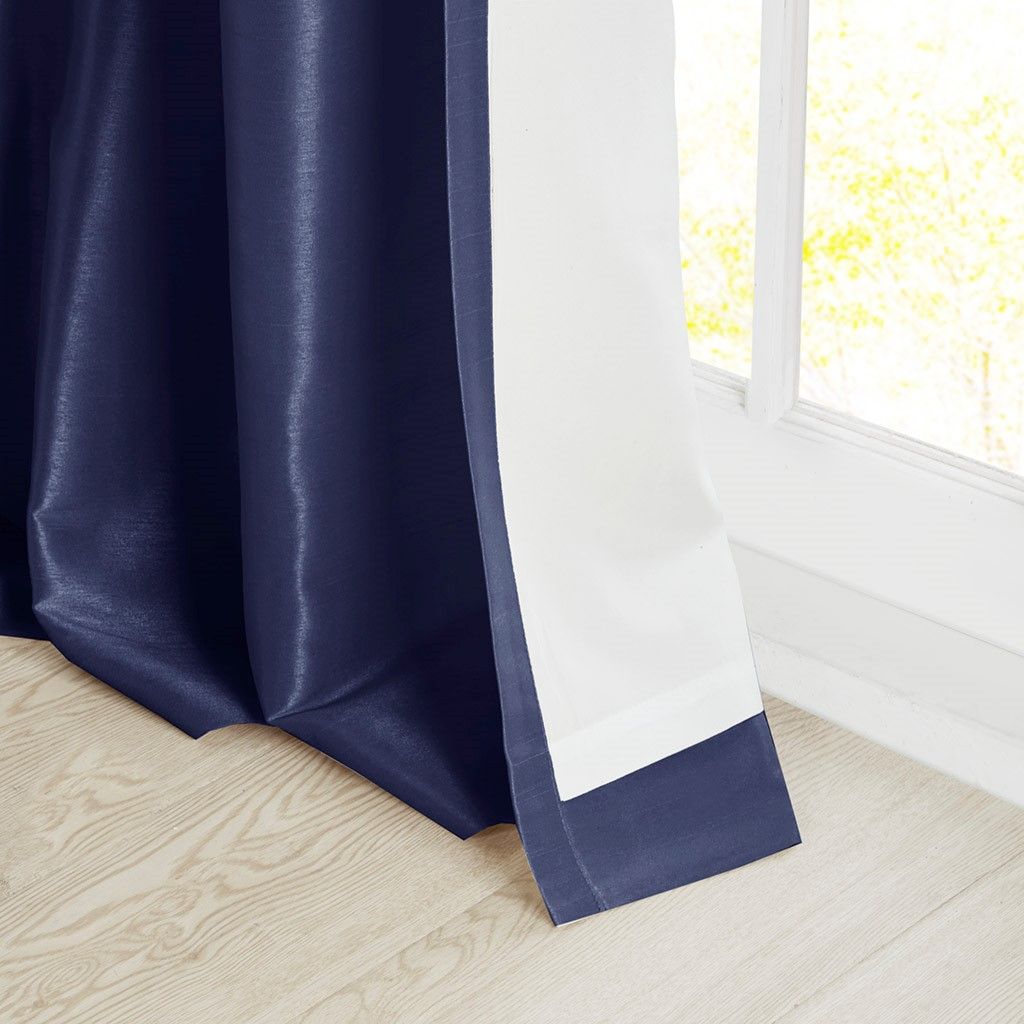 Twist Tab Lined Window Curtain Panel(Only 1 Pc Panel)