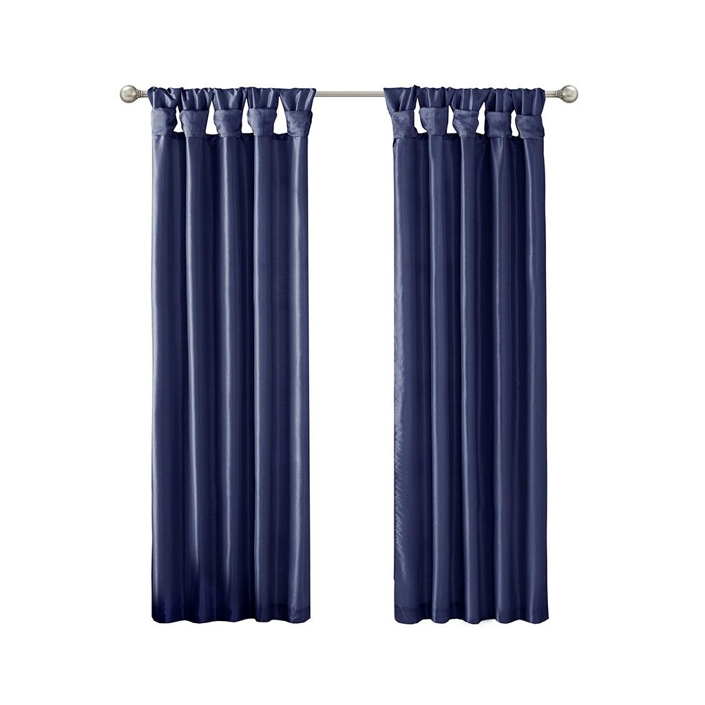 Twist Tab Lined Window Curtain Panel(Only 1 Pc Panel)