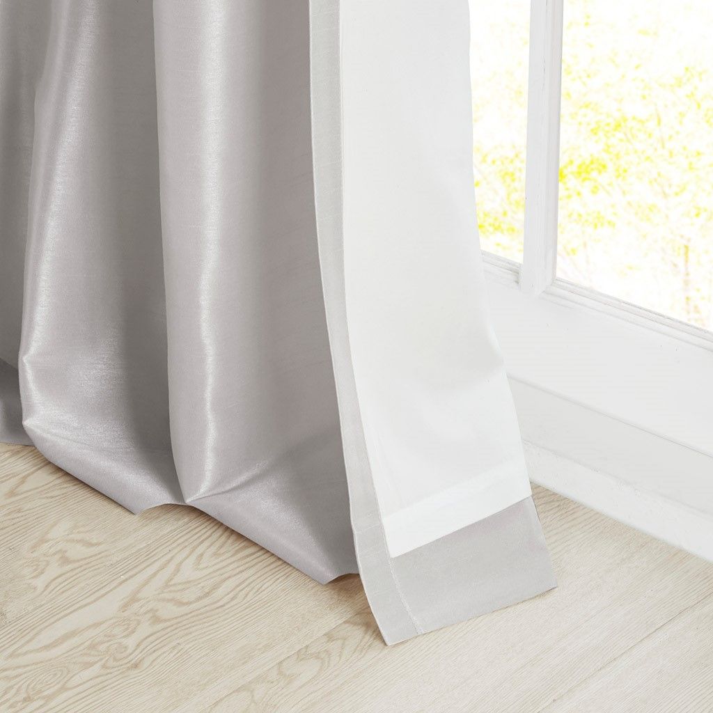 Twist Tab Lined Window Curtain Panel(Only 1 Pc Panel)