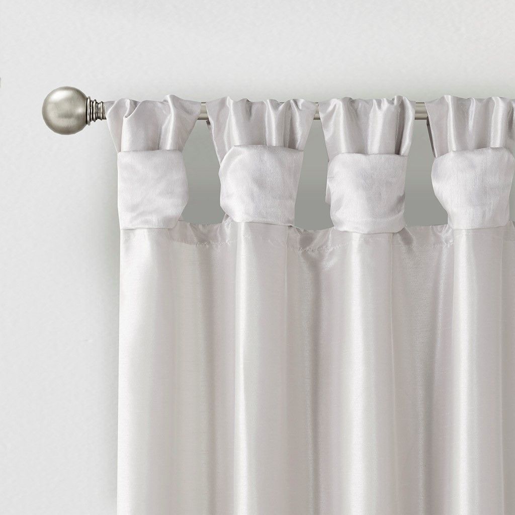 Twist Tab Lined Window Curtain Panel(Only 1 Pc Panel)