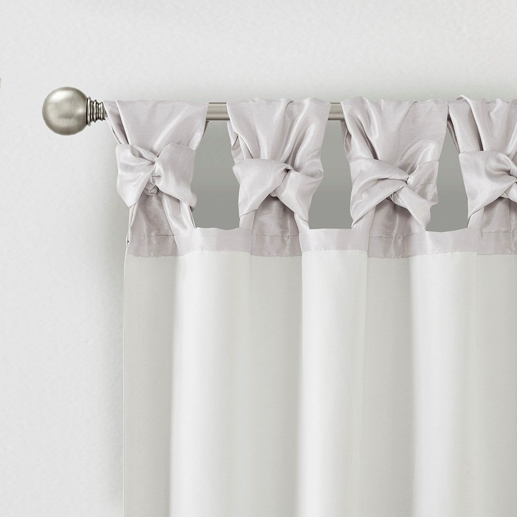 Twist Tab Lined Window Curtain Panel(Only 1 Pc Panel)
