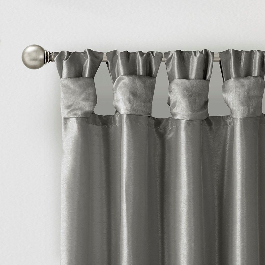 Twist Tab Lined Window Curtain Panel(Only 1 Pc Panel)