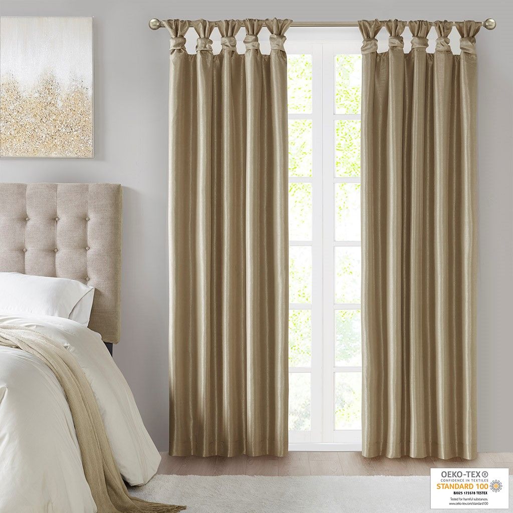 Twist Tab Total Blackout Window Curtain Panel(Only 1 Pc Panel)