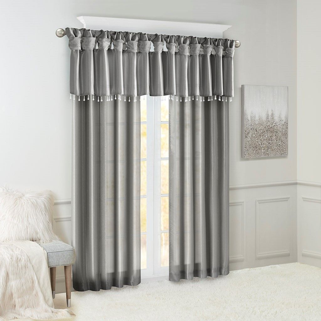Twist Tab Lined Window Curtain Panel(Only 1 Pc Panel)