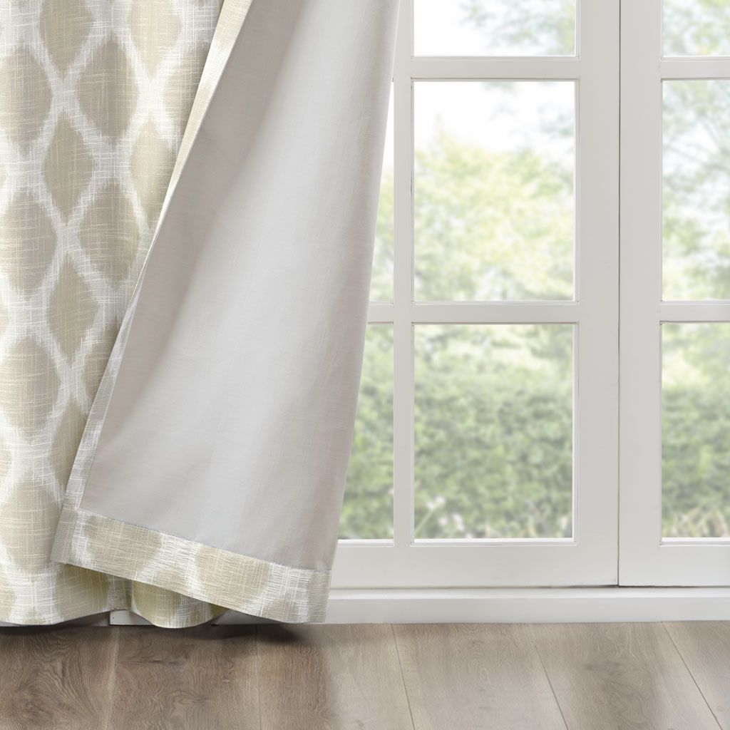 Printed Ikat Blackout Patio Curtain(Only 1 Pc Panel)