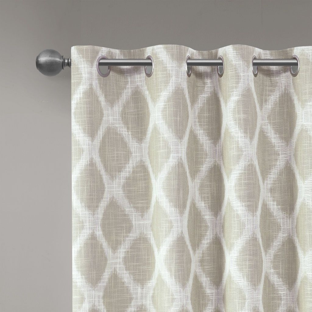 Printed Ikat Blackout Patio Curtain(Only 1 Pc Panel)