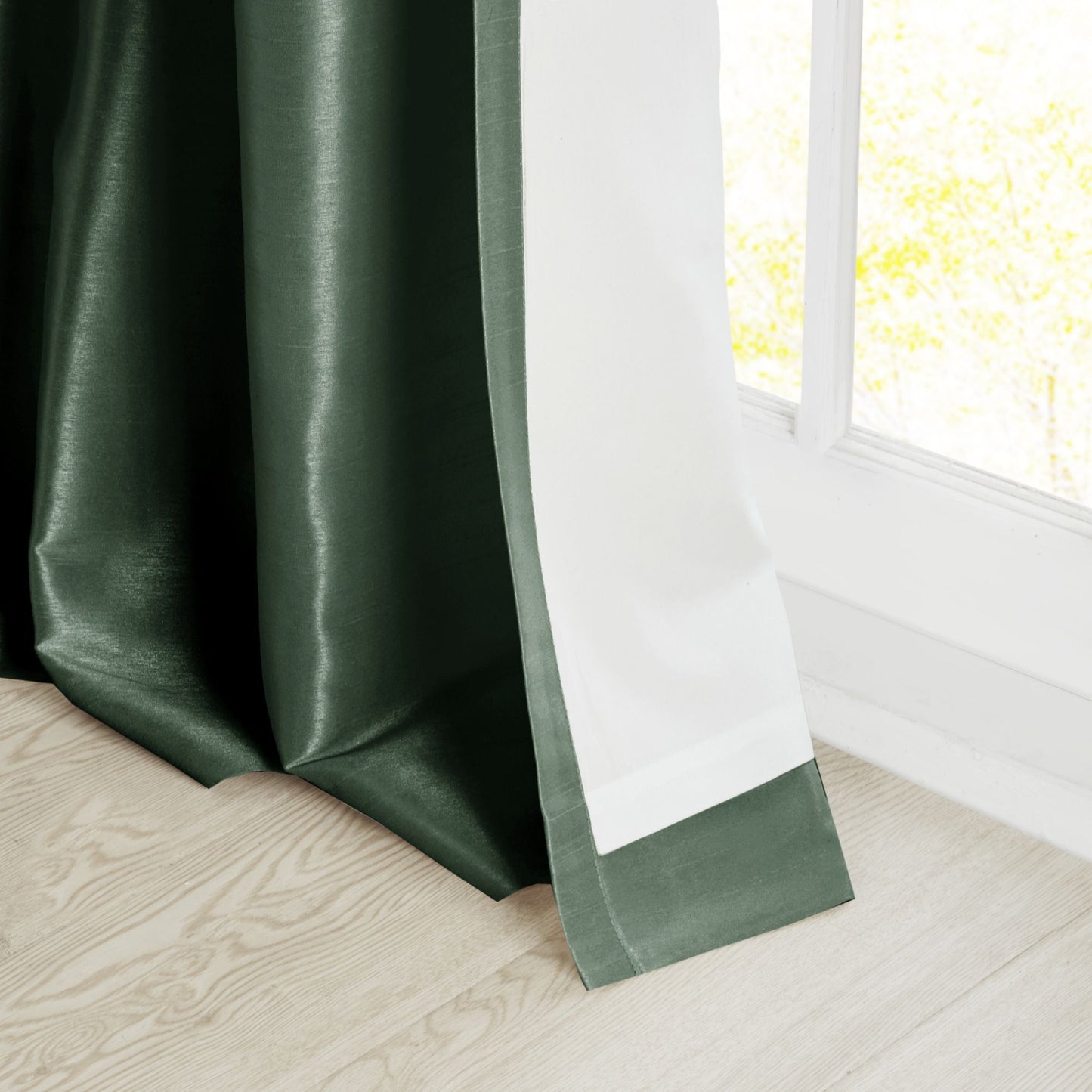 Twist Tab Lined Window Curtain Panel(Only 1 Pc Panel)