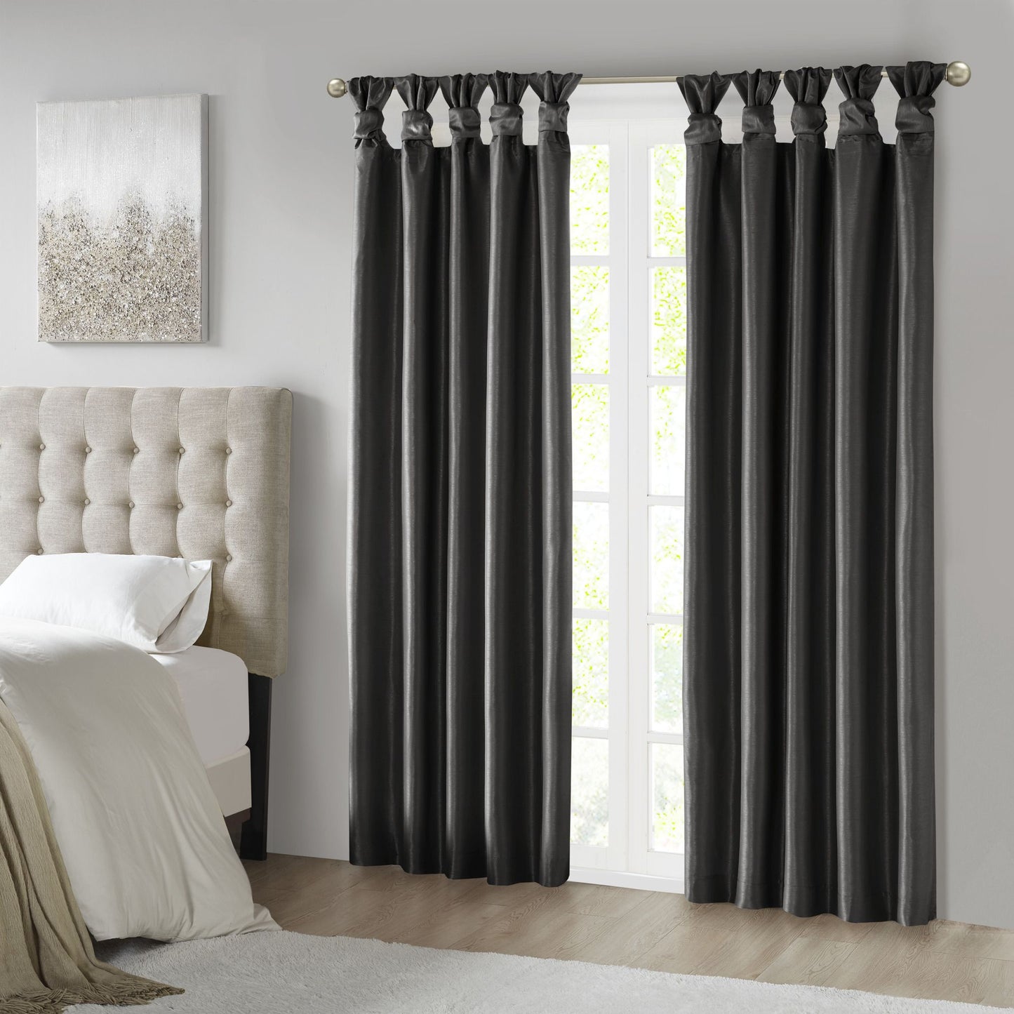 Twist Tab Total Blackout Window Curtain Panel(Only 1 Pc Panel)