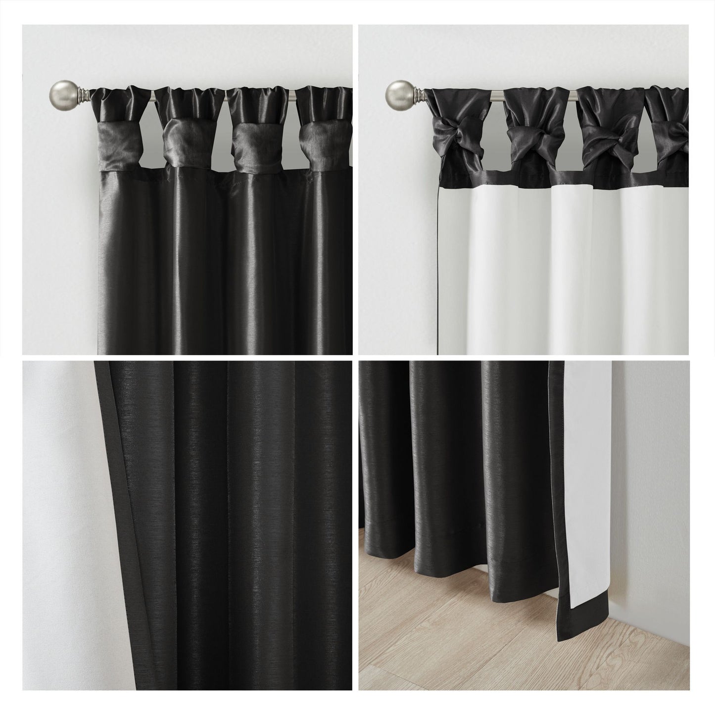 Twist Tab Total Blackout Window Curtain Panel(Only 1 Pc Panel)